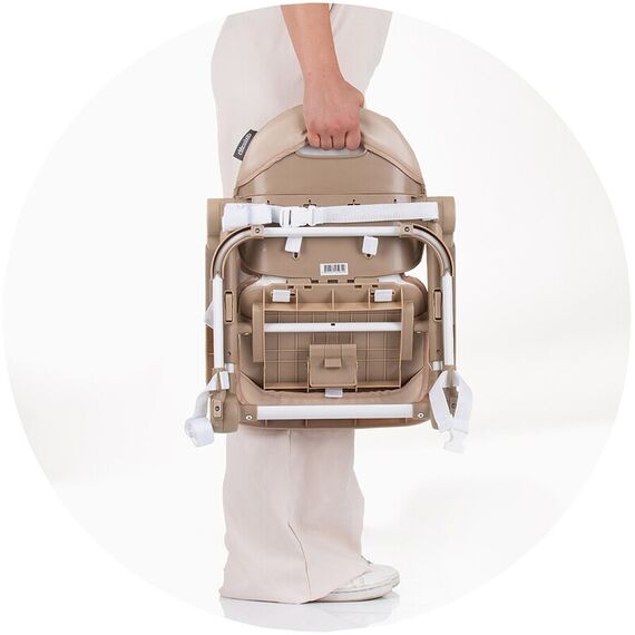 Inaltator scaun de masa Chipolino Muffin macadamia, Culoare: Crem - poza 9 - ExclusivMAG.ro