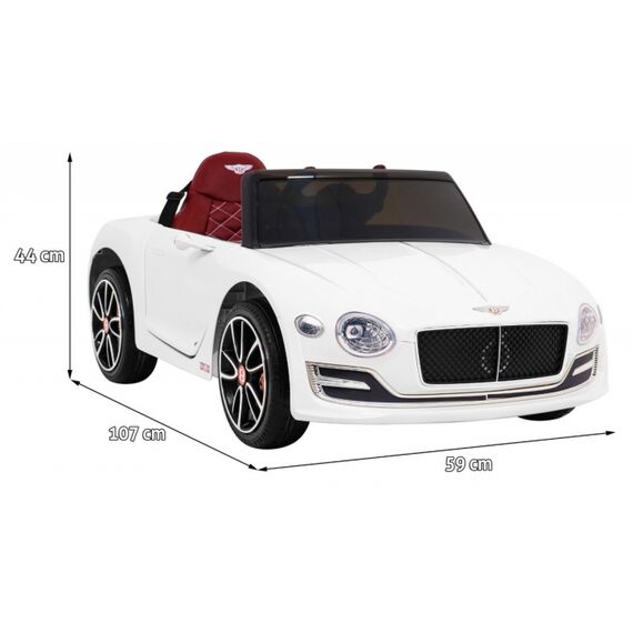 Masinuta electrica cu telecomanda BENTLEY EXP 12, roti EVA, scaun tapitat, putere 24V - Alb, Culoare: Alb, Capacitate acumulator: 12V - poza 2 - ExclusivMAG.ro