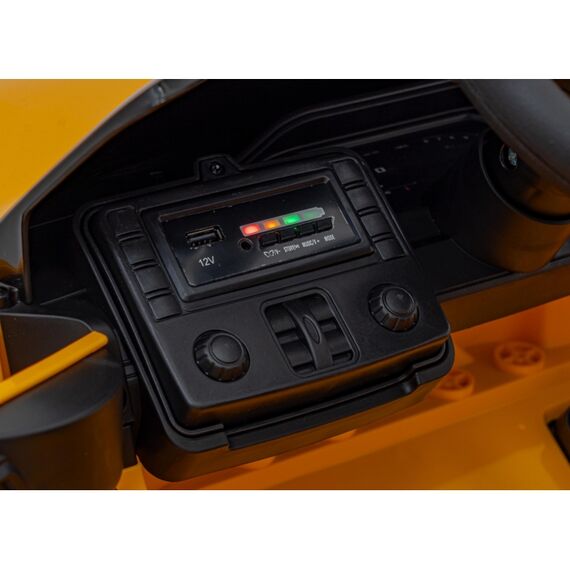 Masinuta electrica cu telecomanda BMW M4, roti EVA, scaun tapitat, putere 70W - Galben, Culoare: Galben, Capacitate acumulator: 12V - poza 9 - ExclusivMAG.ro