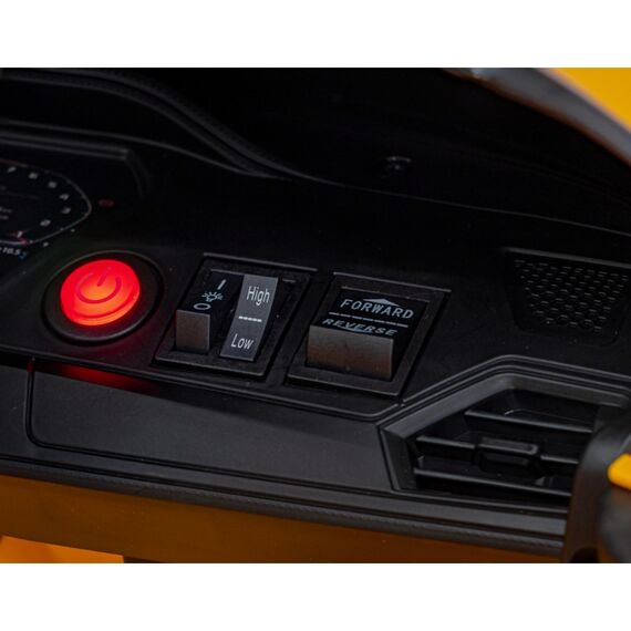 Masinuta electrica cu telecomanda BMW M4, roti EVA, scaun tapitat, putere 70W - Galben, Culoare: Galben, Capacitate acumulator: 12V - poza 12 - ExclusivMAG.ro