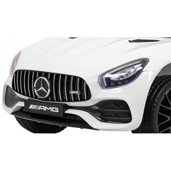 Masinuta electrica cu telecomanda MERCEDES BENZ GT, roti EVA, scaun tapitat, putere 70W - Alb, Culoare: Alb, Capacitate acumulator: 12V - poza 11 - ExclusivMAG.ro