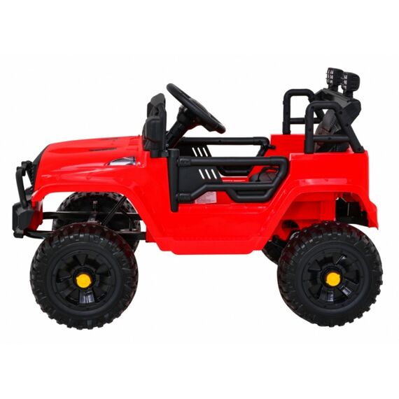 Masinuta electrica cu telecomanda JEEP DARK NIGHT, roti EVA, scaun tapitat, putere 70W - Rosu, Culoare: Rosu, Capacitate acumulator: 12V - poza 7 - ExclusivMAG.ro