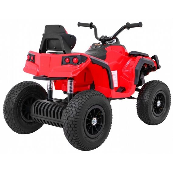 ATV electric AIR BDM0906, roti gonflabile, scaun tapitat, putere 90W - Rosu, Culoare: Rosu, Capacitate acumulator: 12V - poza 7 - ExclusivMAG.ro