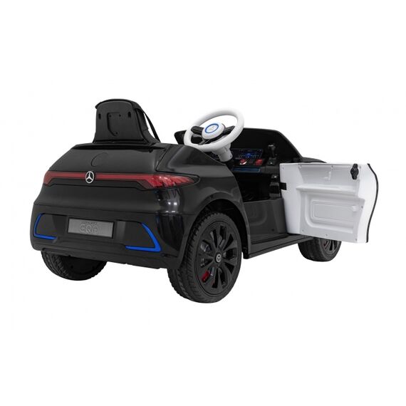 Masinuta electrica cu telecomanda MERCEDES BENZ AMG EQA, roti EVA, scaun tapitat, 101x69x53 cm, putere 70W - Negru, Culoare: Negru, Capacitate acumulator: 12V - poza 9 - ExclusivMAG.ro