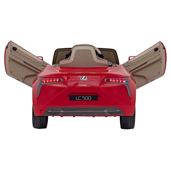 Masinuta electrica cu telecomanda LEXUS LC500, roti EVA, scaun tapitat, putere 70W - Rosu, Culoare: Rosu, Capacitate acumulator: 12V - poza 4 - ExclusivMAG.ro