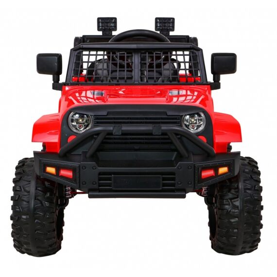Masinuta electrica cu telecomanda JEEP DARK NIGHT, roti EVA, scaun tapitat, putere 70W - Rosu, Culoare: Rosu, Capacitate acumulator: 12V - poza 6 - ExclusivMAG.ro
