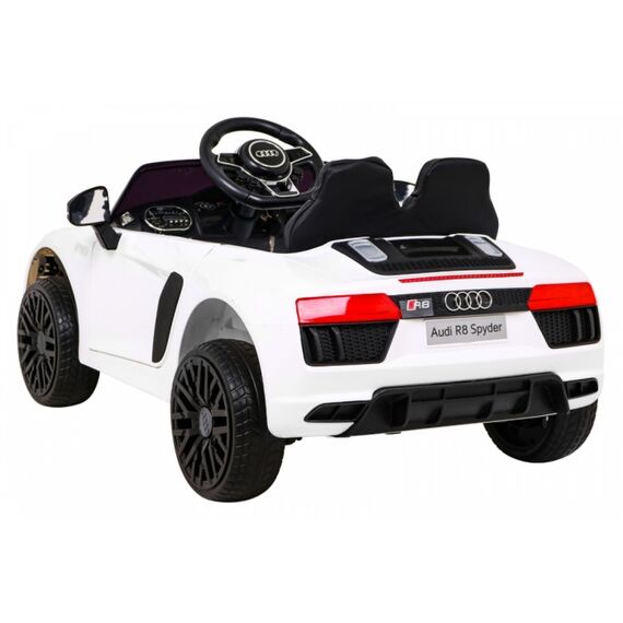 Masinuta electrica cu telecomanda AUDI R8, roti EVA, scaun tapitat, putere 70W - Alb, Culoare: Alb, Capacitate acumulator: 6V - poza 5 - ExclusivMAG.ro
