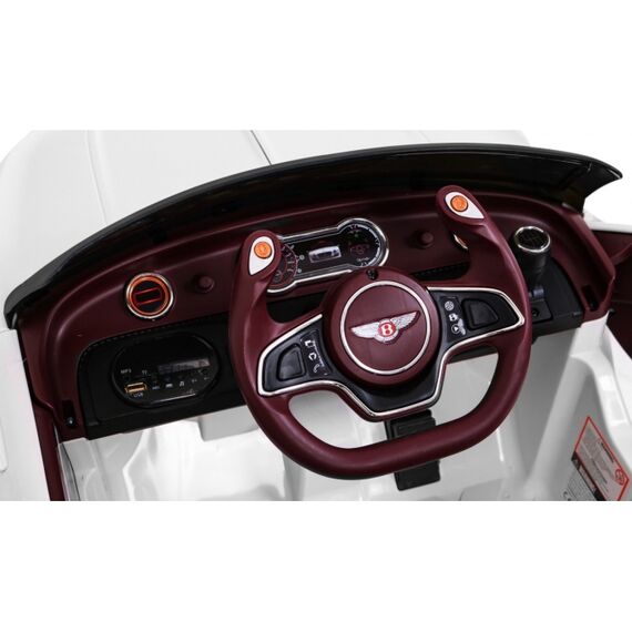 Masinuta electrica cu telecomanda BENTLEY EXP 12, roti EVA, scaun tapitat, putere 24V - Alb, Culoare: Alb, Capacitate acumulator: 12V - poza 8 - ExclusivMAG.ro
