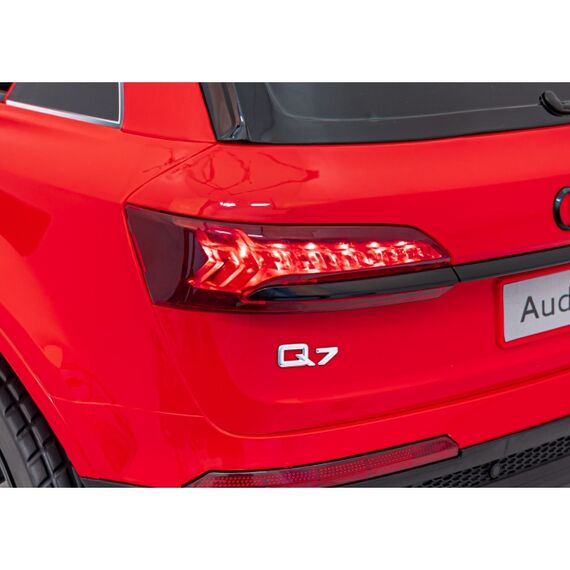 Masinuta electrica cu telecomanda AUDI Q7 NEW LIFT, roti EVA, scaun tapitat, putere 70W - Rosu, Culoare: Rosu, Capacitate acumulator: 12V - poza 9 - ExclusivMAG.ro