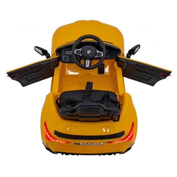 Masinuta electrica cu telecomanda BMW M4, roti EVA, scaun tapitat, putere 70W - Galben, Culoare: Galben, Capacitate acumulator: 12V - poza 2 - ExclusivMAG.ro