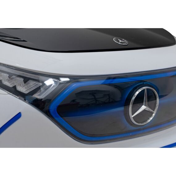 Masinuta electrica cu telecomanda MERCEDES BENZ AMG EQA, roti EVA, scaun tapitat, 101x69x53 cm, putere 70W - Alb, Culoare: Alb, Capacitate acumulator: 12V - poza 3 - ExclusivMAG.ro