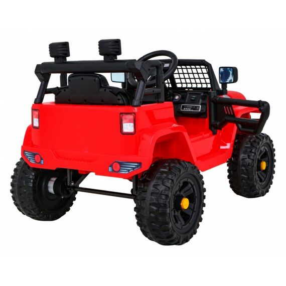 Masinuta electrica cu telecomanda JEEP DARK NIGHT, roti EVA, scaun tapitat, putere 70W - Rosu, Culoare: Rosu, Capacitate acumulator: 12V - poza 11 - ExclusivMAG.ro