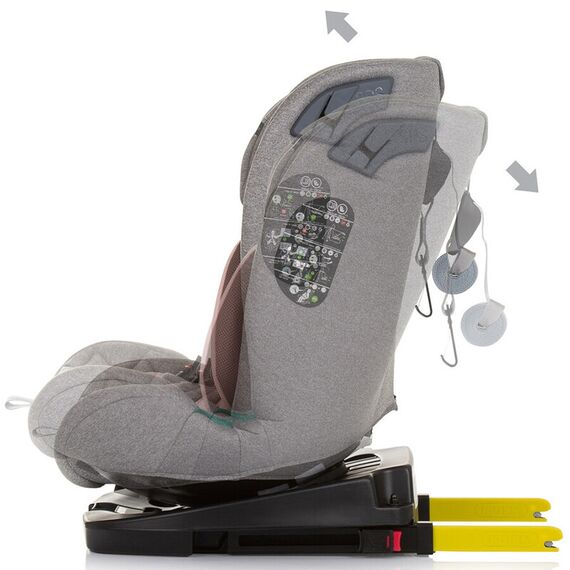 Scaun auto Chipolino X Factor I-Size 40-150 cm flamingo cu sistem Isofix, Culoare: Roz, Grupa: 0-36kg (0 luni - 12 ani) - poza 7 - ExclusivMAG.ro