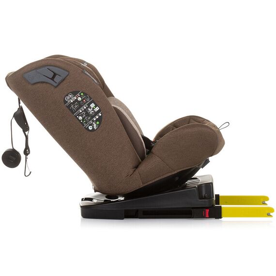 Scaun auto Chipolino X Factor I-Size 40-150 cm macadamia cu sistem Isofix, Culoare: Maro, Grupa: 0-36kg (0 luni - 12 ani) - poza 8 - ExclusivMAG.ro
