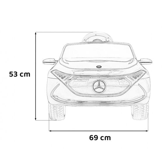 Masinuta electrica cu telecomanda MERCEDES BENZ AMG EQA, roti EVA, scaun tapitat, 101x69x53 cm, putere 70W - Negru, Culoare: Negru, Capacitate acumulator: 12V - poza 11 - ExclusivMAG.ro
