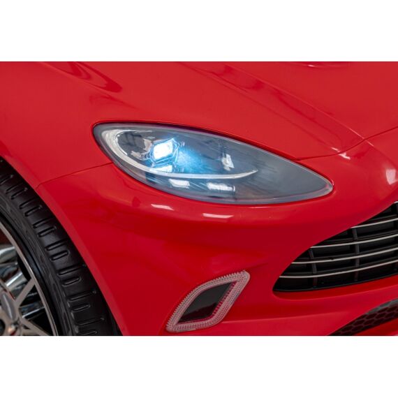 Masinuta electrica cu telecomanda ASTON MARTIN DBX, roti EVA, scaun tapitat, putere 100W - Rosu, Culoare: Rosu, Capacitate acumulator: 12V - poza 5 - ExclusivMAG.ro