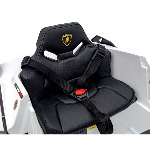 Masinuta electrica cu telecomanda LAMBORGHINI SIAN, roti EVA, scaun tapitat, putere 106W - Alb, Culoare: Alb, Capacitate acumulator: 12V - poza 6 - ExclusivMAG.ro