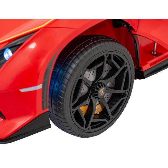 Masinuta electrica cu telecomanda LAMBORGHINI INVENCIBLE, roti EVA, scaun tapitat, putere 140W - Rosu, Culoare: Rosu, Capacitate acumulator: 12V - poza 7 - ExclusivMAG.ro