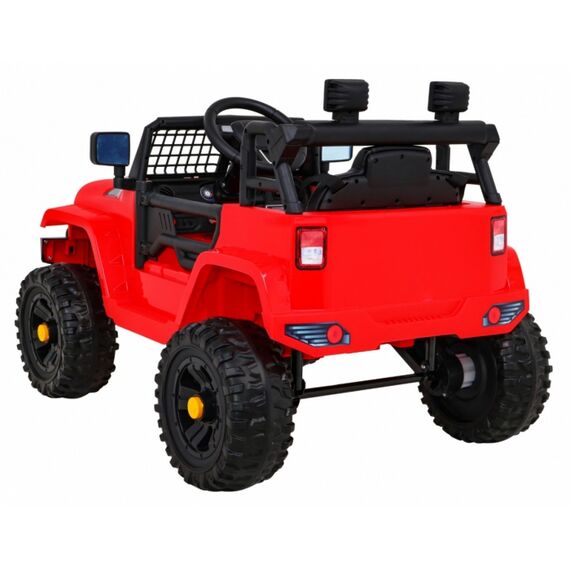 Masinuta electrica cu telecomanda JEEP DARK NIGHT, roti EVA, scaun tapitat, putere 70W - Rosu, Culoare: Rosu, Capacitate acumulator: 12V - poza 8 - ExclusivMAG.ro