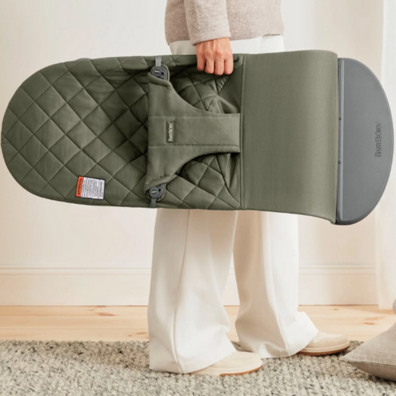 BabyBjorn - Balansoar Bliss Dark Green din tesatura matlasata cu aspect Clasic, Culoare: Verde inchis - poza 4 - ExclusivMAG.ro