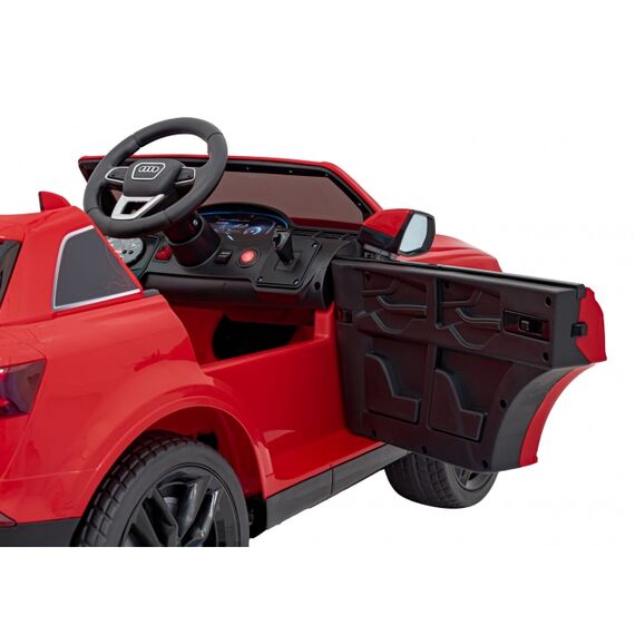 Masinuta electrica cu telecomanda AUDI Q7 NEW LIFT, roti EVA, scaun tapitat, putere 70W - Rosu, Culoare: Rosu, Capacitate acumulator: 12V - poza 7 - ExclusivMAG.ro