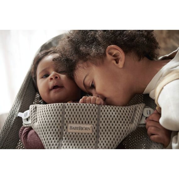 BabyBjorn - Balansoar Bliss Grey Beige, Mesh, Culoare: Bej - poza 4 - ExclusivMAG.ro
