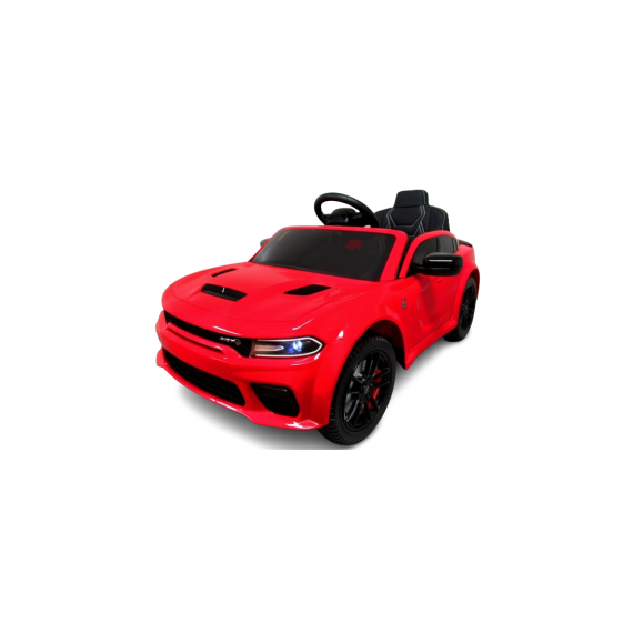 Masinuta electrica cu telecomanda, roti EVA, varsta 1-5 ani, putere 90W, DODGE SRT R-Sport - Rosu, Culoare: Rosu, Capacitate acumulator: 12V  - ExclusivMAG.ro