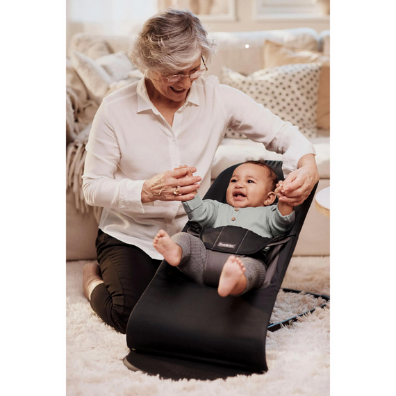 BabyBjorn - Balansoarul Balance Soft Black/Dark Gray, Tesatura, Culoare: Gri/Negru - poza 8 - ExclusivMAG.ro