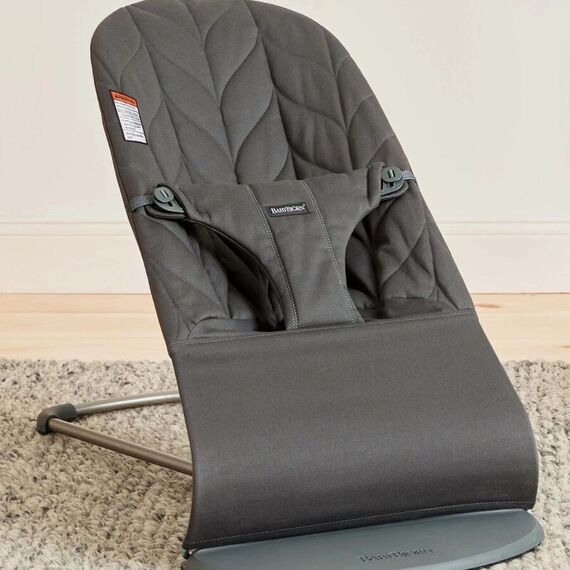BabyBjorn - Balansoar Bliss Anthracite cu aspect delicat de petala, tesatura matlasata, Culoare: Negru - poza 4 - ExclusivMAG.ro