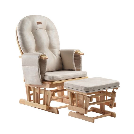 ONINO - Fotoliu reglabil pentru alaptare, cu suport de picioare inclus, CALM.me, Natural Beige, Culoare: Bej  - ExclusivMAG.ro
