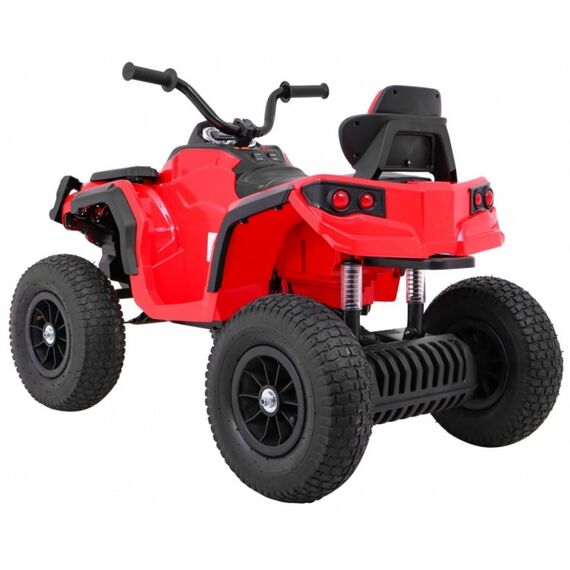 ATV electric AIR BDM0906, roti gonflabile, scaun tapitat, putere 90W - Rosu, Culoare: Rosu, Capacitate acumulator: 12V - poza 4 - ExclusivMAG.ro