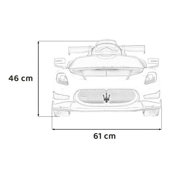 Masinuta electrica cu telecomanda MASERATI MC20 GT2, roti EVA, scaun tapitat, putere 110W - Albastru, Culoare: Albastru, Capacitate acumulator: 12V - poza 12 - ExclusivMAG.ro