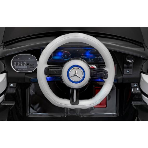 Masinuta electrica cu telecomanda MERCEDES BENZ AMG EQA, roti EVA, scaun tapitat, 101x69x53 cm, putere 70W - Negru, Culoare: Negru, Capacitate acumulator: 12V - poza 4 - ExclusivMAG.ro