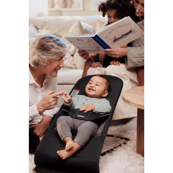 BabyBjorn - Balansoarul Balance Soft Black/Dark Gray, Tesatura, Culoare: Gri/Negru - poza 7 - ExclusivMAG.ro