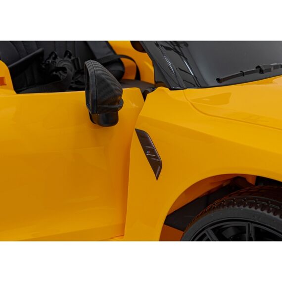 Masinuta electrica cu telecomanda BMW M4, roti EVA, scaun tapitat, putere 70W - Galben, Culoare: Galben, Capacitate acumulator: 12V - poza 5 - ExclusivMAG.ro