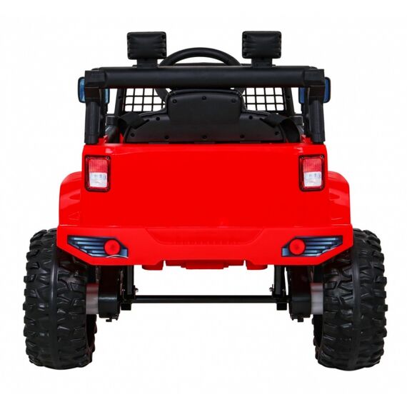 Masinuta electrica cu telecomanda JEEP DARK NIGHT, roti EVA, scaun tapitat, putere 70W - Rosu, Culoare: Rosu, Capacitate acumulator: 12V - poza 9 - ExclusivMAG.ro