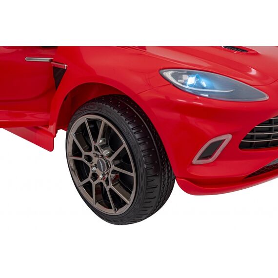 Masinuta electrica cu telecomanda ASTON MARTIN DBX, roti EVA, scaun tapitat, putere 100W - Rosu, Culoare: Rosu, Capacitate acumulator: 12V - poza 4 - ExclusivMAG.ro