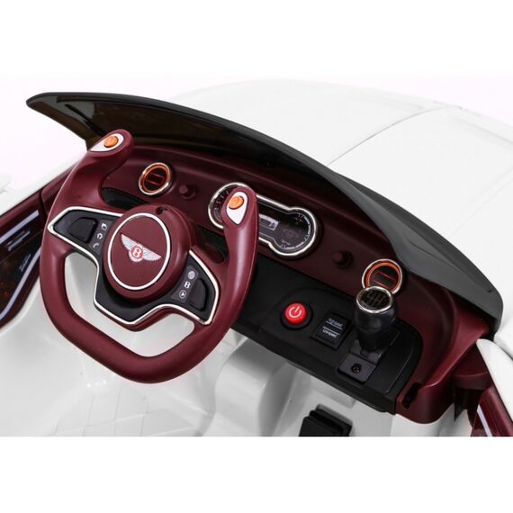 Masinuta electrica cu telecomanda BENTLEY EXP 12, roti EVA, scaun tapitat, putere 24V - Alb, Culoare: Alb, Capacitate acumulator: 12V - poza 9 - ExclusivMAG.ro