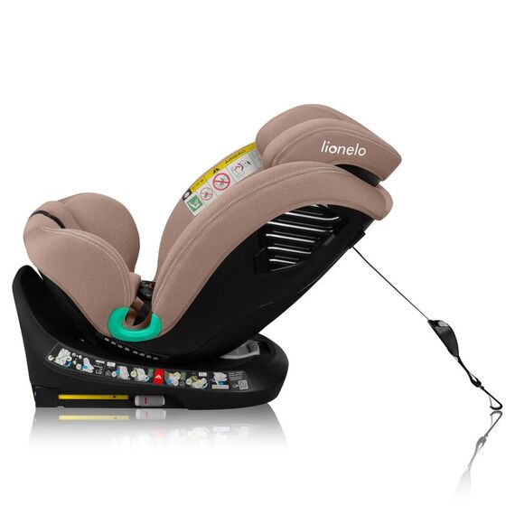 Scaun auto, Lionelo, Bastiaan One i-Size, 4 in 1, Rotire 360 grade, Top Tether, 0-36 Kg, 40-150 cm, R129, Bej, Culoare: Bej, Grupa: 0-36kg (0 luni - 12 ani) - poza 8 - ExclusivMAG.ro