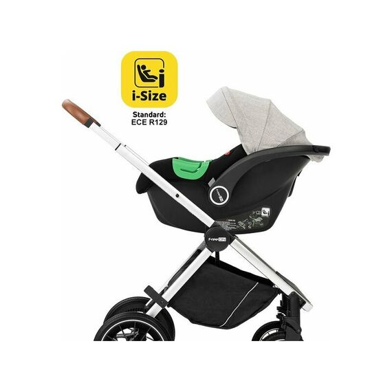 Carucior 3 in 1, FreeON, Joy, Reversibil, Gri - poza 4 - ExclusivMAG.ro