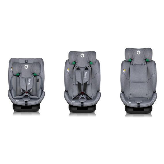 Scaun auto Lionelo Lavender I-size 76-150cm - Gri, Culoare: Gri, Grupa: 9-36kg (9 luni - 12 ani) - poza 2 - ExclusivMAG.ro