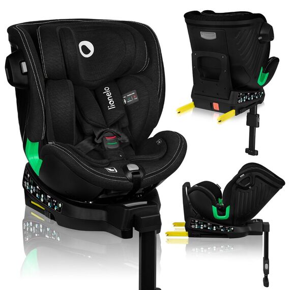 Scaun auto, Lionelo, Harmony i-Size, Rotire 360 grade, 0-36 Kg, 40-150 cm, R129, Negru, Culoare: Negru, Grupa: 0-36kg (0 luni - 12 ani) - poza 2 - ExclusivMAG.ro