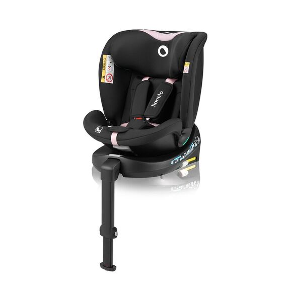 Scaun auto, Lionelo, i-Size Navy, 0-36 Kg, 40-150 cm, Rotire 360 grade, R129, Negru/Roz, Culoare: Roz, Grupa: 0-36kg (0 luni - 12 ani) - poza 2 - ExclusivMAG.ro