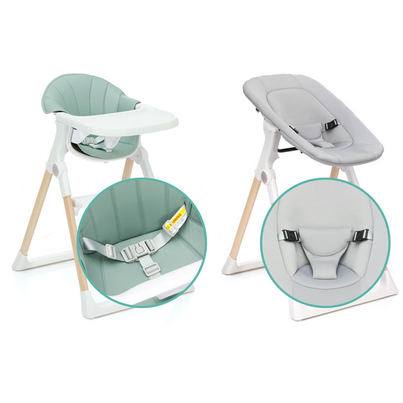 Scaun de masa si sezlong Noah 2 in 1 Verde Fillikid, Culoare: Verde - poza 8 - ExclusivMAG.ro