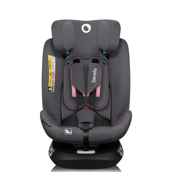 Scaun auto, Lionelo, Bastiaan One i-Size, 4 in 1, Rotire 360 grade, Top Tether, 0-36 Kg, 40-150 cm, R129, Roz, Culoare: Roz, Grupa: 0-36kg (0 luni - 12 ani) - poza 3 - ExclusivMAG.ro