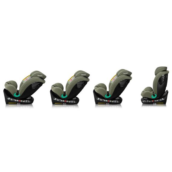 Scaun auto, Lionelo, Bastiaan One i-Size, 4 in 1, Rotire 360 grade, Top Tether, 0-36 Kg, 40-150 cm, R129, Verde, Culoare: Verde, Grupa: 0-36kg (0 luni - 12 ani) - poza 7 - ExclusivMAG.ro