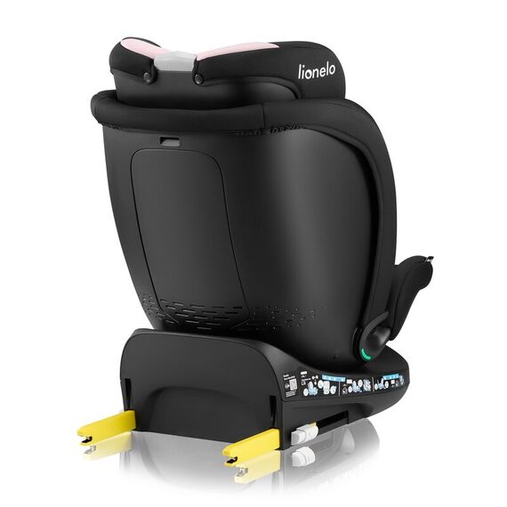 Scaun auto, Lionelo, i-Size Navy, 0-36 Kg, 40-150 cm, Rotire 360 grade, R129, Negru/Roz, Culoare: Roz, Grupa: 0-36kg (0 luni - 12 ani) - poza 7 - ExclusivMAG.ro