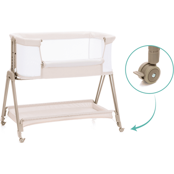 Patut Co-Sleeper Dream crem Fillikid, Culoare: Crem, Dimensiuni: 95x65 - poza 3 - ExclusivMAG.ro