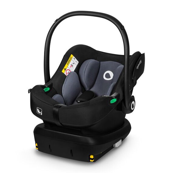 Scoică auto Lionelo Astrid i-Size cu bază Isofix - Negru/Gri, Culoare: Gri/Negru, Grupa: 0-13kg (0 luni - 12 luni) - poza 2 - ExclusivMAG.ro