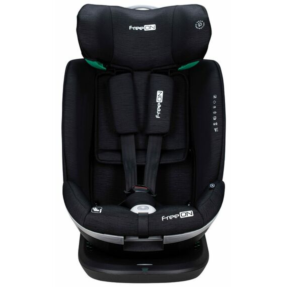 Scaun auto, FreeON, Opal, Nastere - 140 Cm/ 0 - 12 ani, Rotire 360° grade, Tehnologie Isofix I-Size si Top Tether, R129, Black, Culoare: Negru, Grupa: 0-36kg (0 luni - 12 ani) - poza 3 - ExclusivMAG.ro